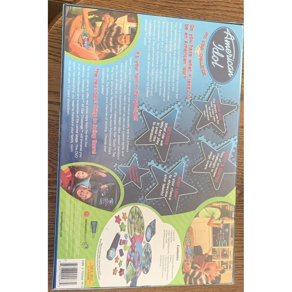 NEW SEALED American Idol All Star Challenge The DVD and Board Game w/ Real Clips